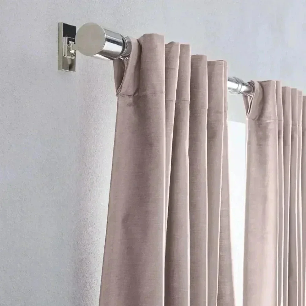 [West Elm] NWOT Luster Velvet Curtain - Dusty Blush